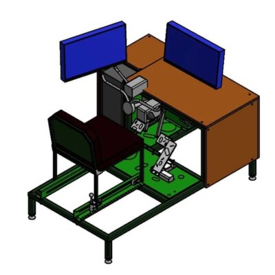 Схема розміщення органів керування макету робочого місця механіка-водія
