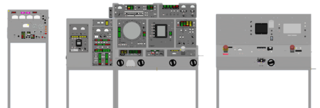 Схема робочих місць Самохідної вогневої установки 9А310М1 тренажеру для навчання обслуги ЗРК БУК-М1